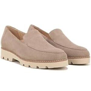 Vionic Womens Kensley Slip-On Loafers Taupe Suede Size 6 Wide